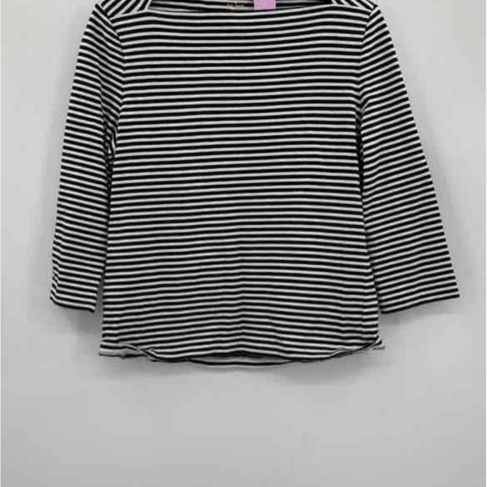 Black and White Striped Top